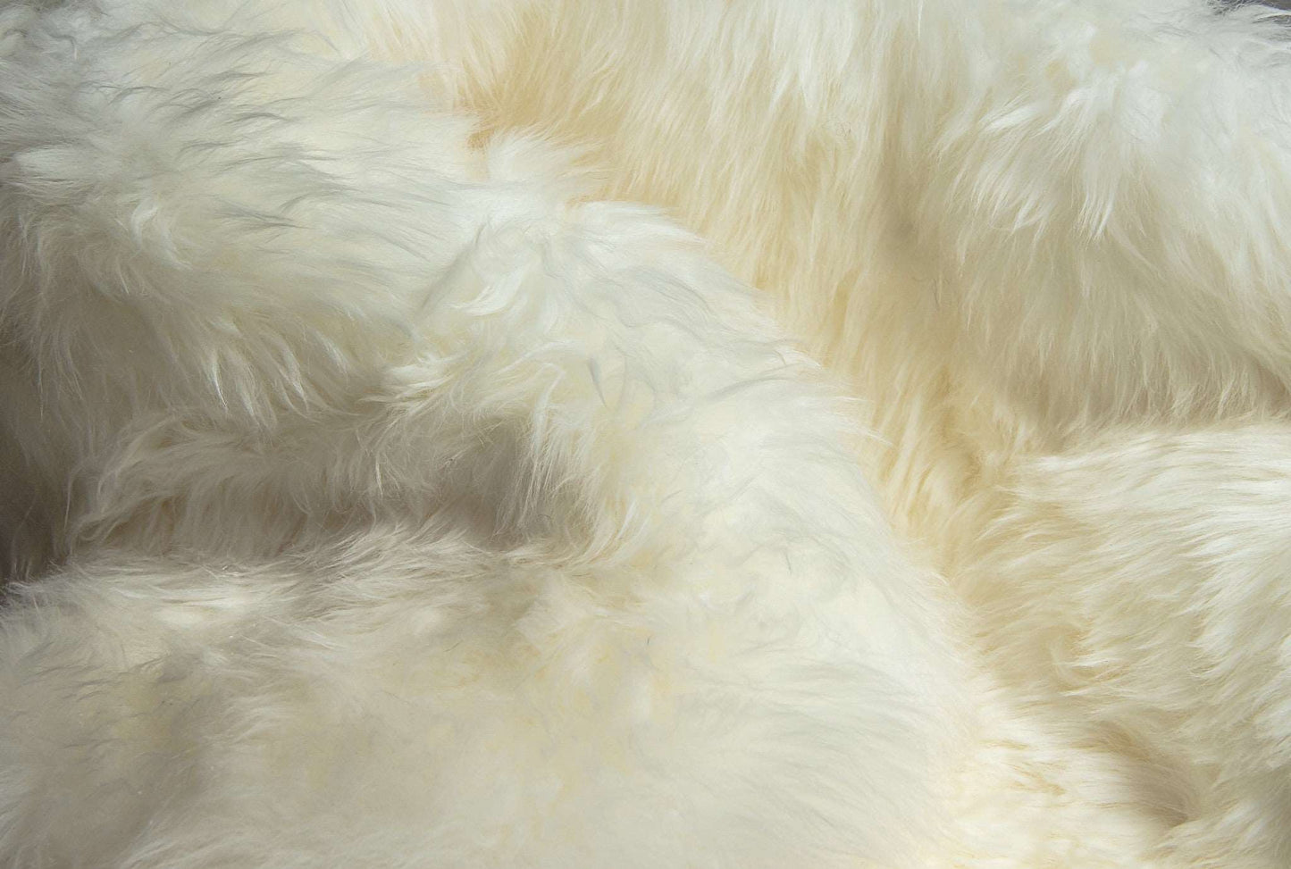 Natural Sheepskin Area Rug closeup