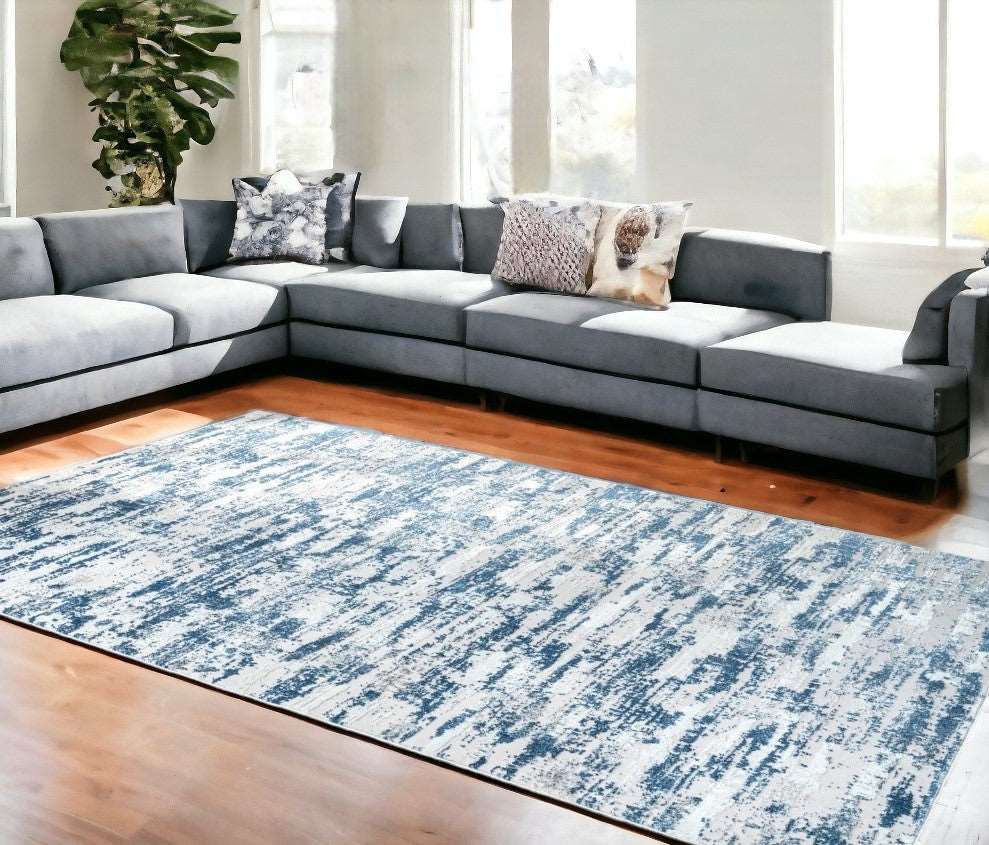 blue Woven  Area Rug  10'x13'